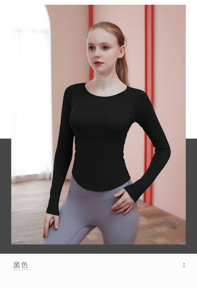 Yoga Long Sleeve Top |  New Gen Women Gym Top