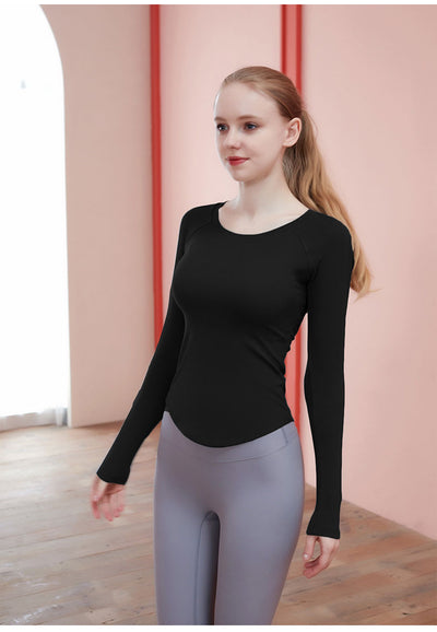 Yoga Long Sleeve Top |  New Gen Women Gym Top