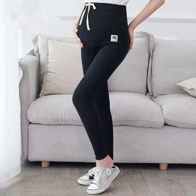 Maternity Pants  Slim Adjustable Waist Pregnancy Leggings