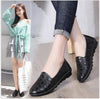 Trendy Split Leather Ladies Loafers