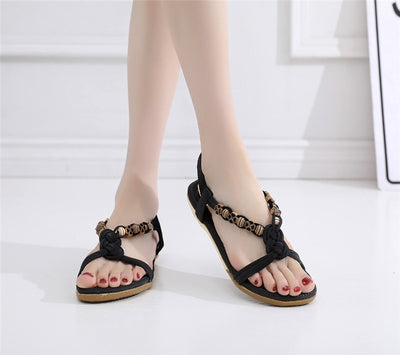 Women Sandals | "Aria" Bohemian Flat Sandals