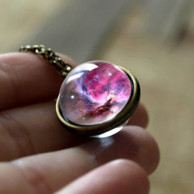 Gift Ideas | New Nebula Galaxy Double Sided Pendant Necklace